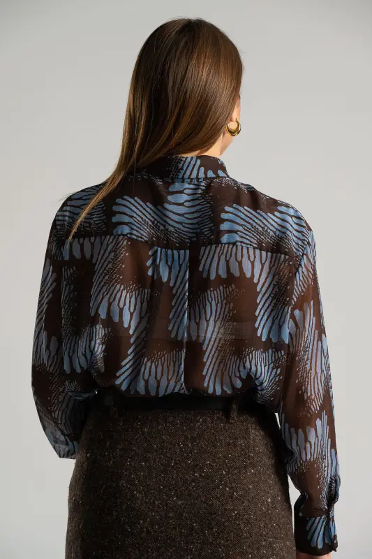 Shirt Embroidered Violaceae 