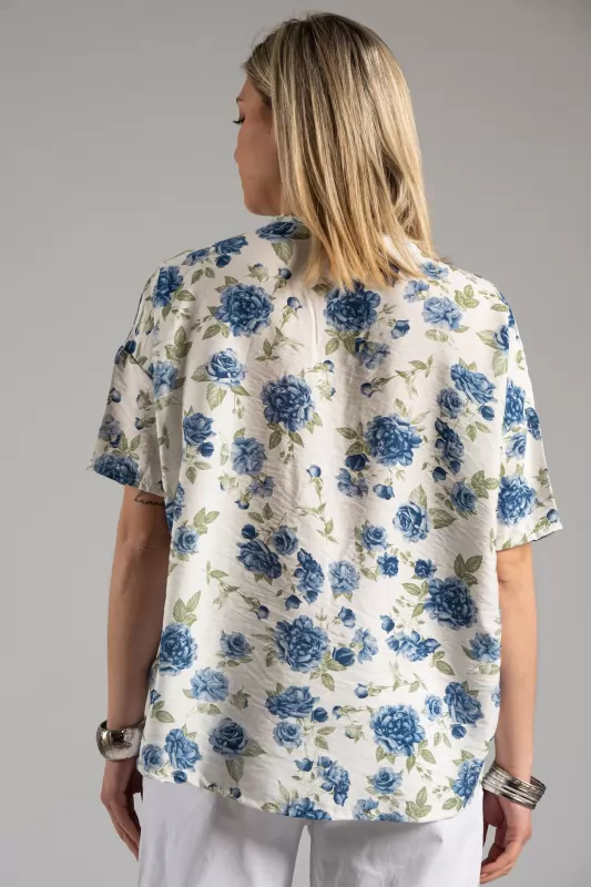Πουκάμισο Floral Κοντό Μανίκι