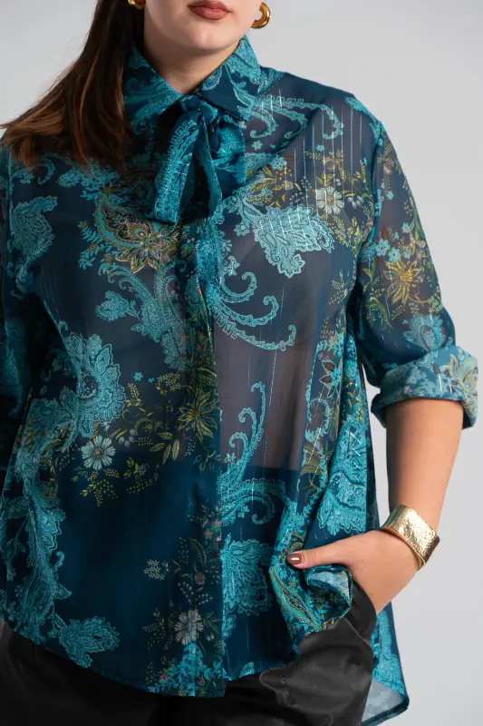 Shirt Tie Gold-threaded Lahore