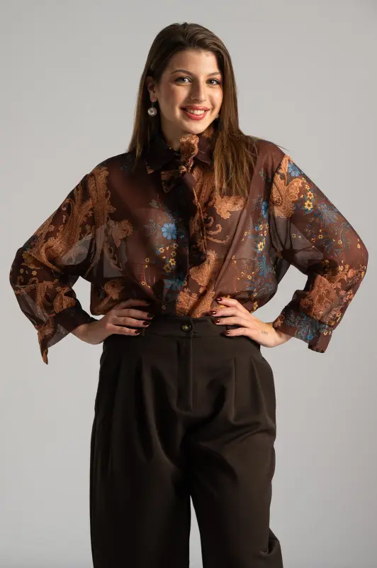 Πουκάμισο Γραβάτα Χρυσοκλωστή Λαχούρ