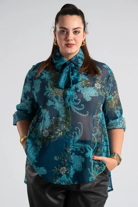 Shirt Tie Gold-threaded Lahore