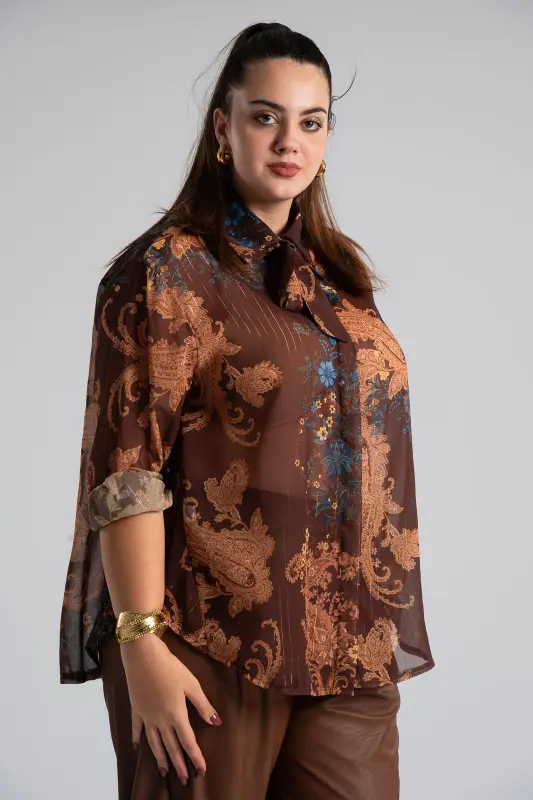 Shirt Tie Gold-threaded Lahore