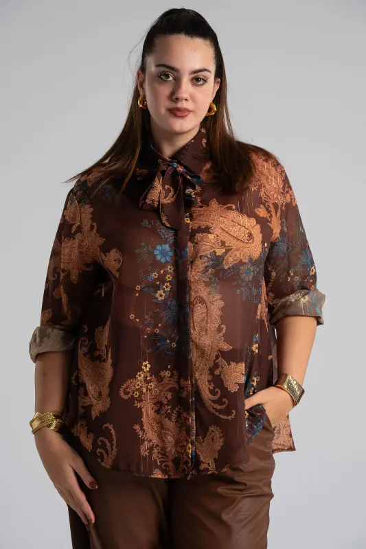 Shirt Tie Gold-threaded Lahore