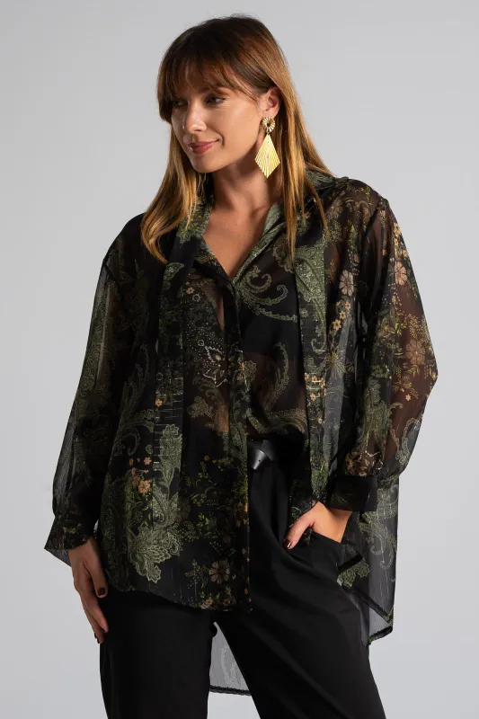 Shirt Tie Gold-threaded Lahore