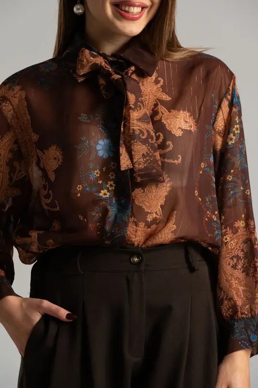 Πουκάμισο Γραβάτα Χρυσοκλωστή Λαχούρ