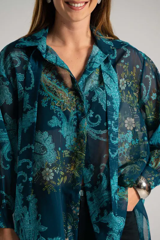 Πουκάμισο Γραβάτα Χρυσοκλωστή Λαχούρ