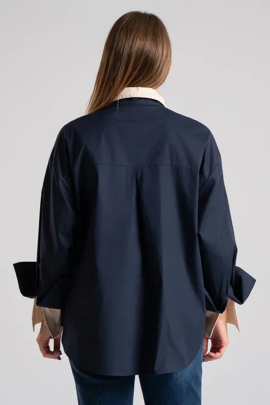 Πουκάμισο Καρφίτσες Χρωματικές Λεπτομέρειες