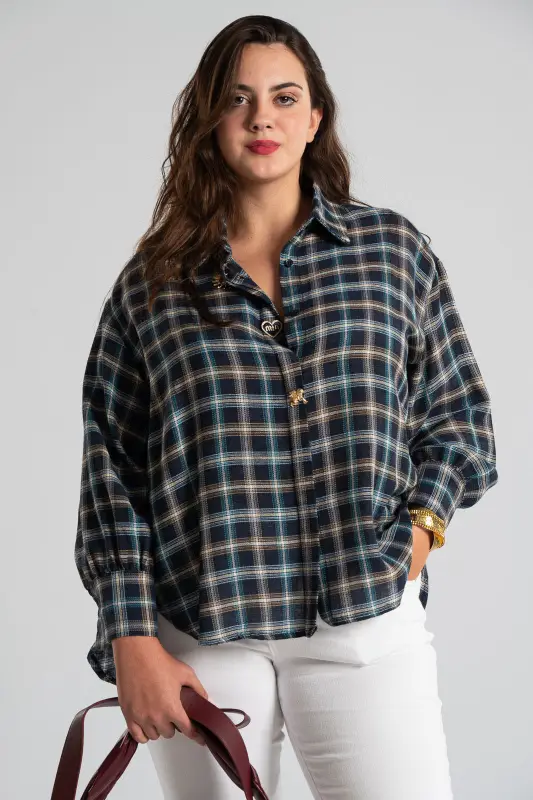 Checked Shirt Decorative Pins