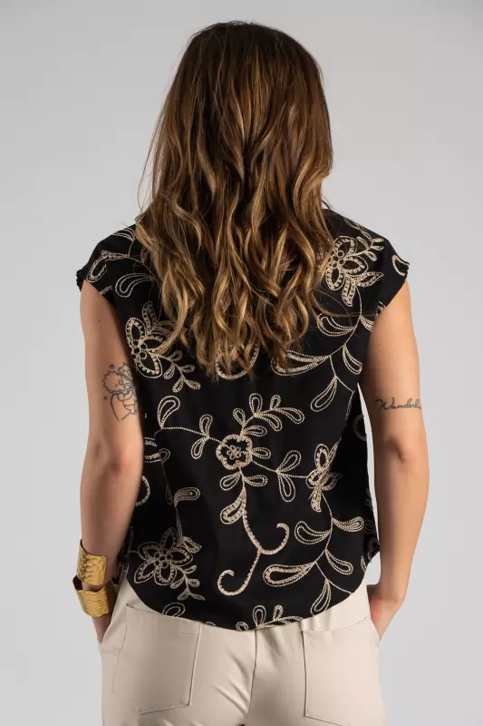 Shirt Embroidery Sleeveless