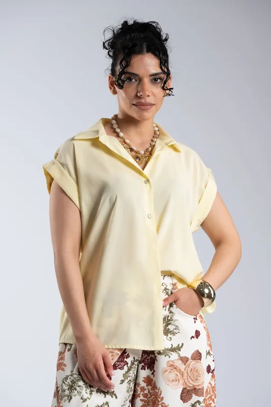 Πουκάμισο Κοντομάνικο Με Γιακά