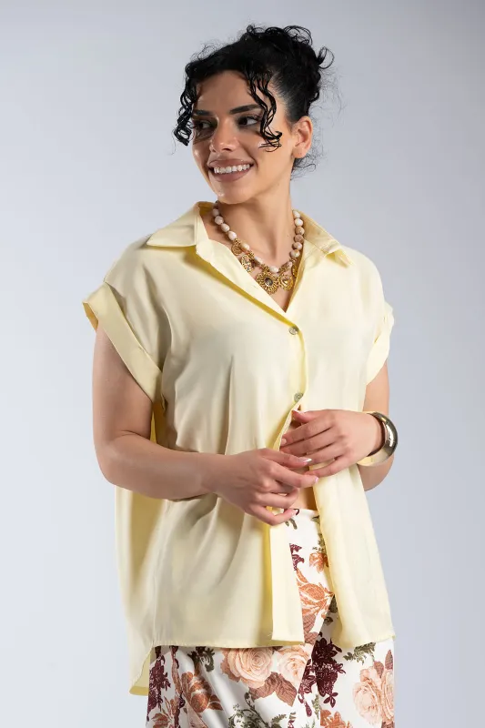 Πουκάμισο Κοντομάνικο Με Γιακά