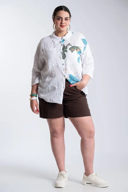 Πουκάμισο Λινό Floral