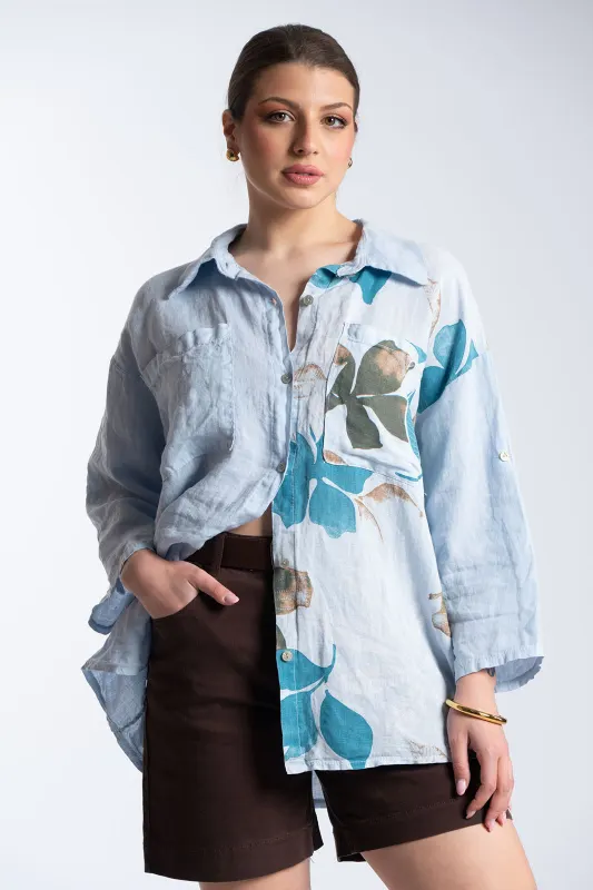 Πουκάμισο Λινό Floral