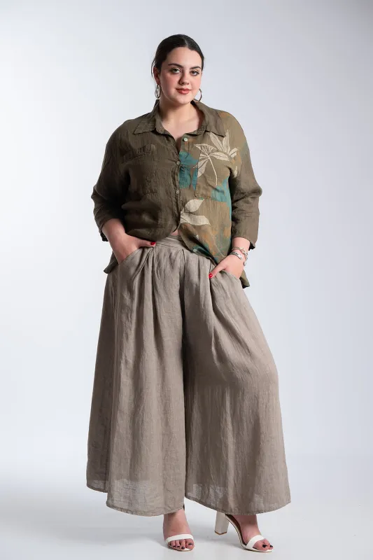 Πουκάμισο Λινό Floral