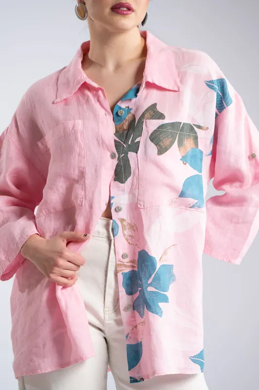 Floral Linen Shirt 