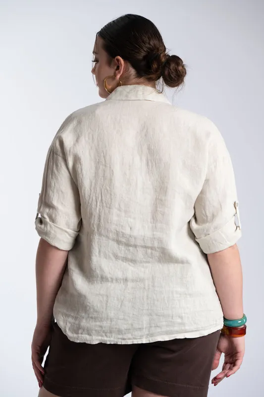 Πουκάμισο Λινό Floral