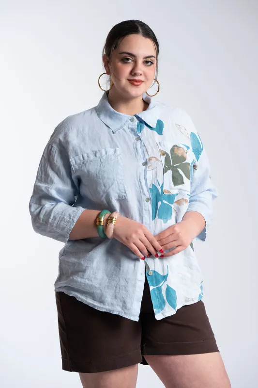 Πουκάμισο Λινό Floral