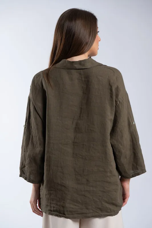 Floral Linen Shirt 