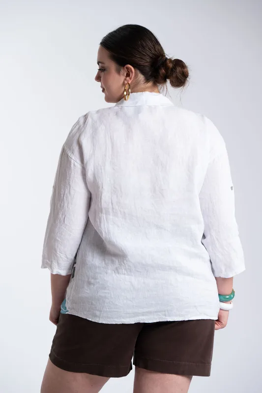 Πουκάμισο Λινό Floral