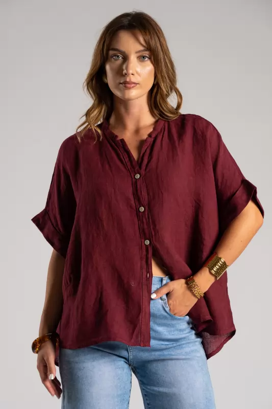Shirt Mao Linen