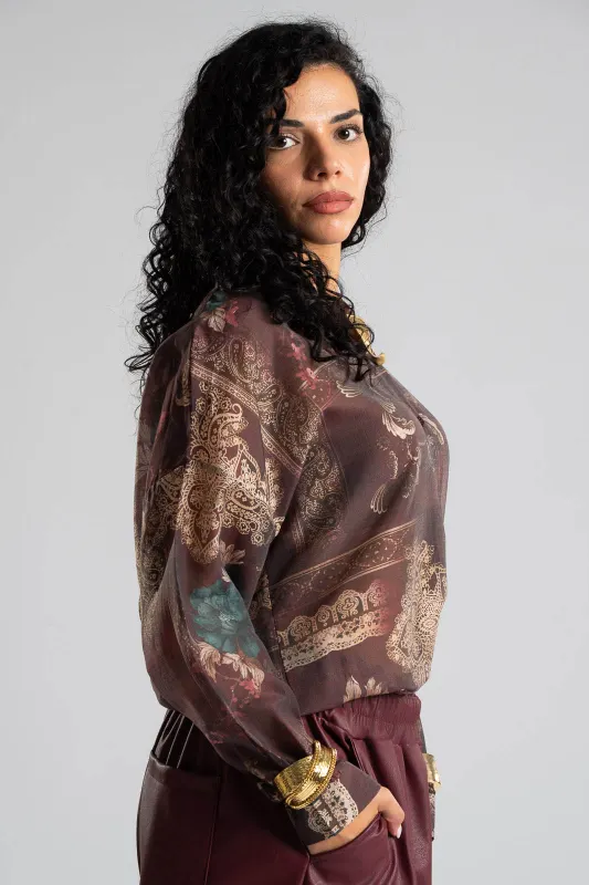 Shirt Mao Baroque Long Sleeve 