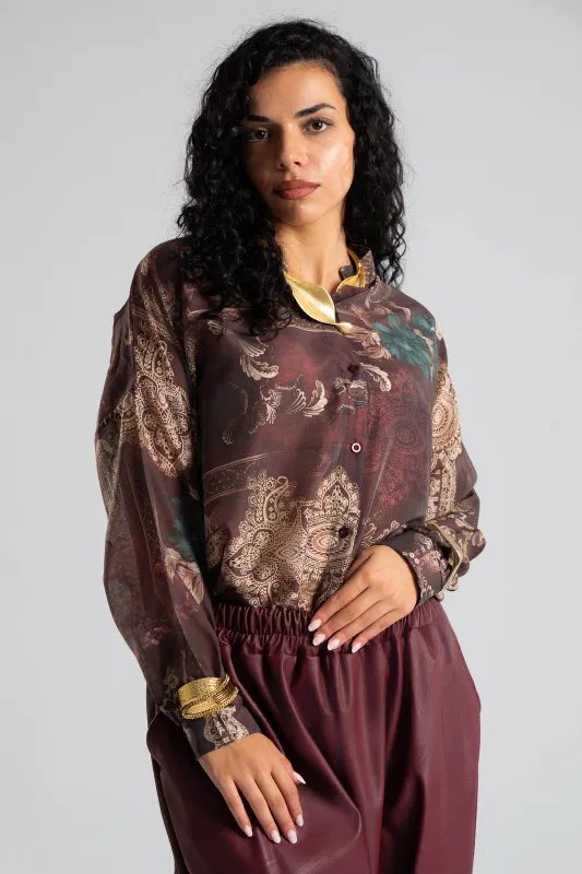 Shirt Mao Baroque Long Sleeve 