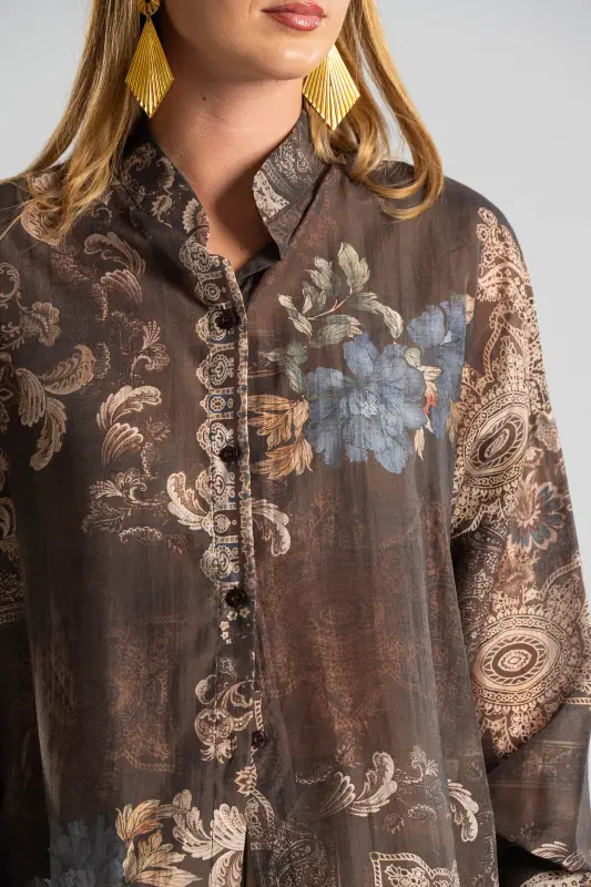 Shirt Mao Baroque Long Sleeve 