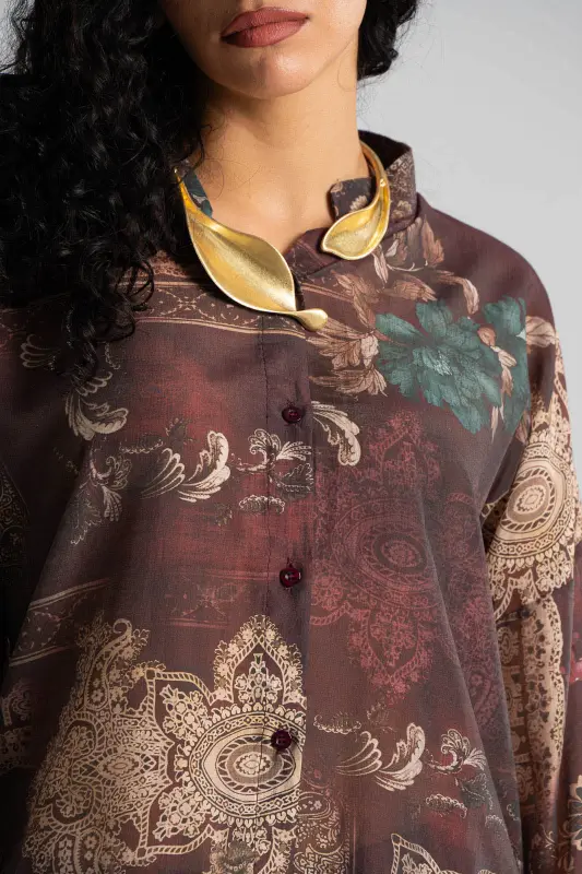 Shirt Mao Baroque Long Sleeve 