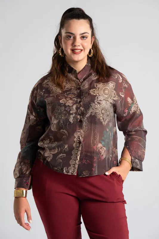 Shirt Mao Baroque Long Sleeve 