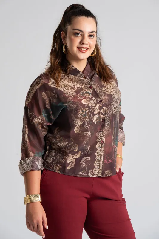 Shirt Mao Baroque Long Sleeve 