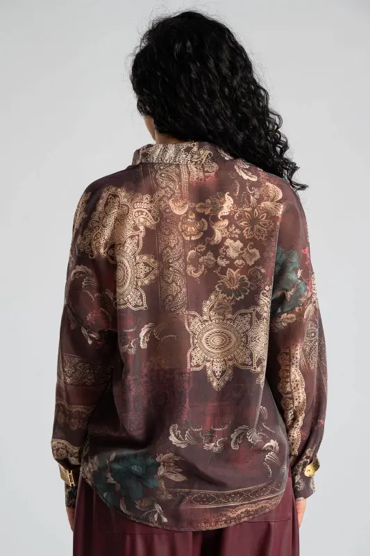 Shirt Mao Baroque Long Sleeve 