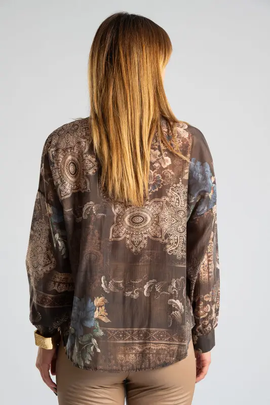 Shirt Mao Baroque Long Sleeve 