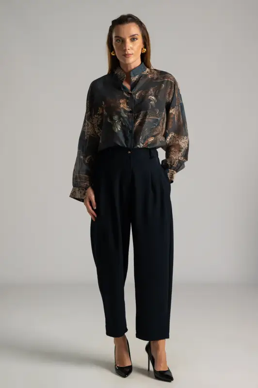 Πουκάμισο Mao Μπαρόκ Μακρύ Μανίκι