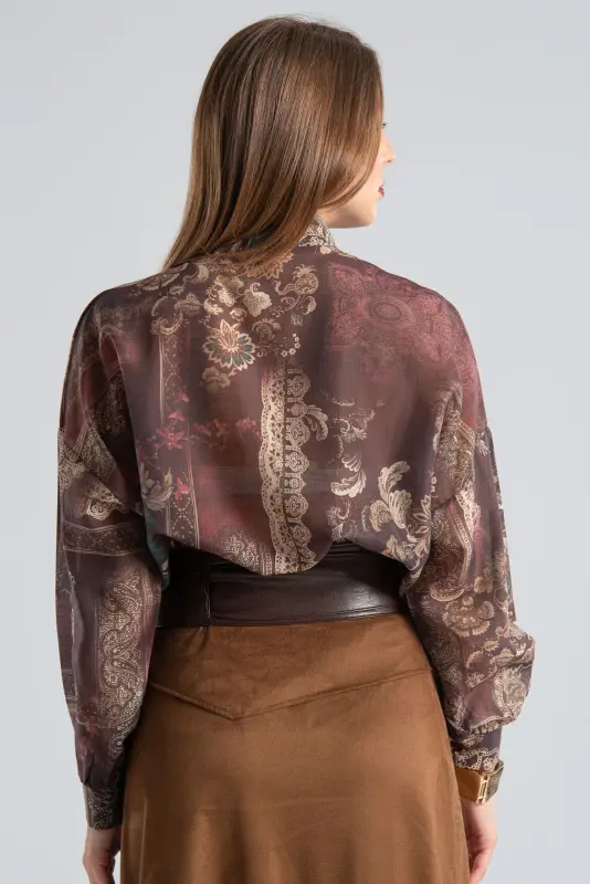 Πουκάμισο Mao Μπαρόκ Μακρύ Μανίκι