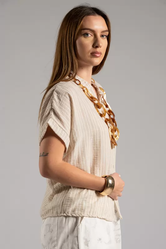 Shirt Mao Stripes