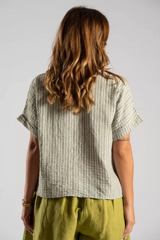 Shirt Mao Stripes