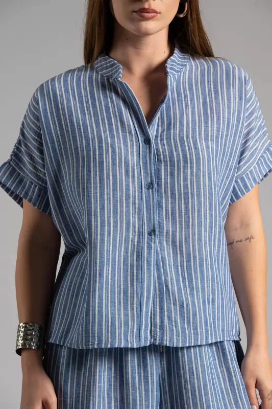 Shirt Mao Stripes