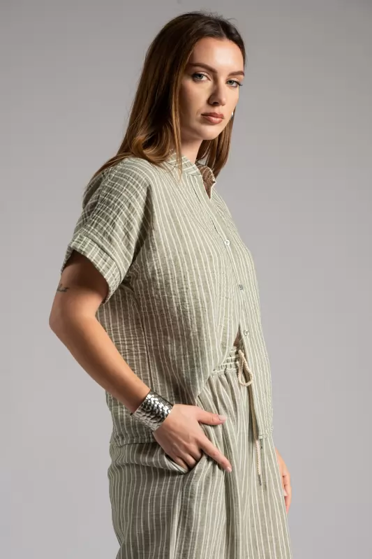 Shirt Mao Stripes
