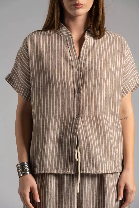 Shirt Mao Stripes