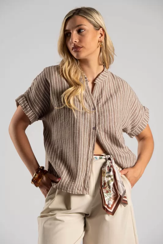Shirt Mao Stripes