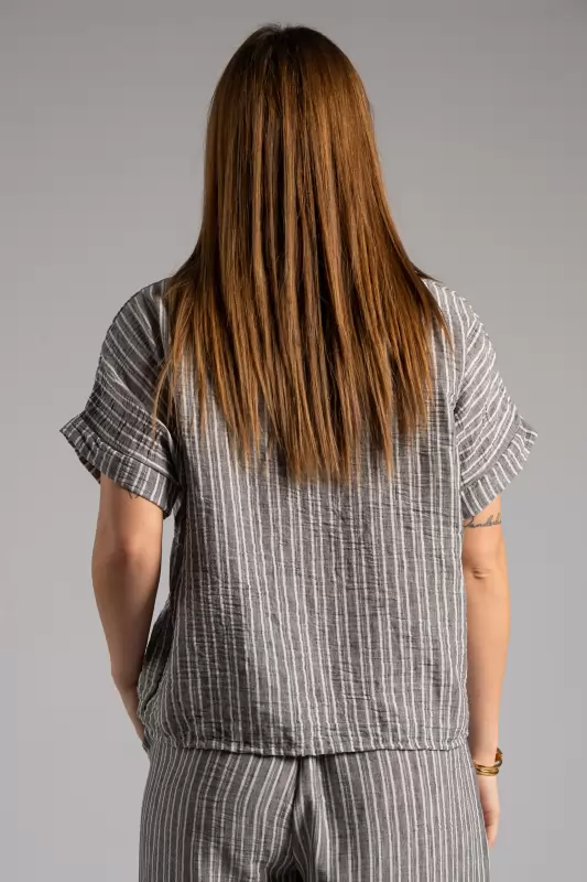 Shirt Mao Stripes