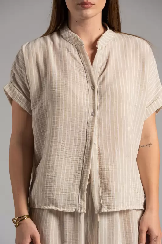 Shirt Mao Stripes