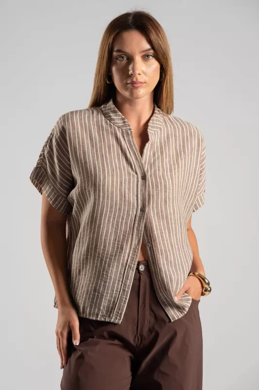 Shirt Mao Stripes