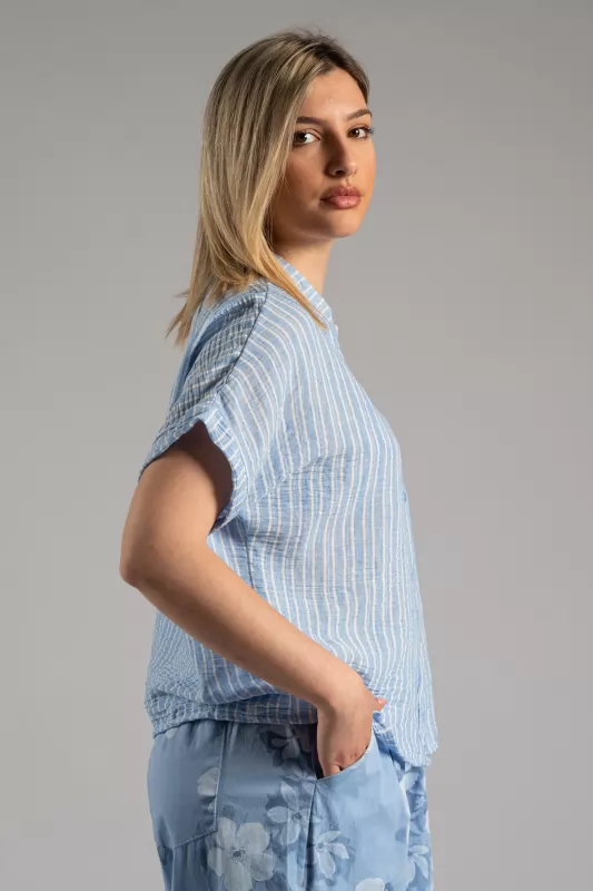 Shirt Mao Stripes