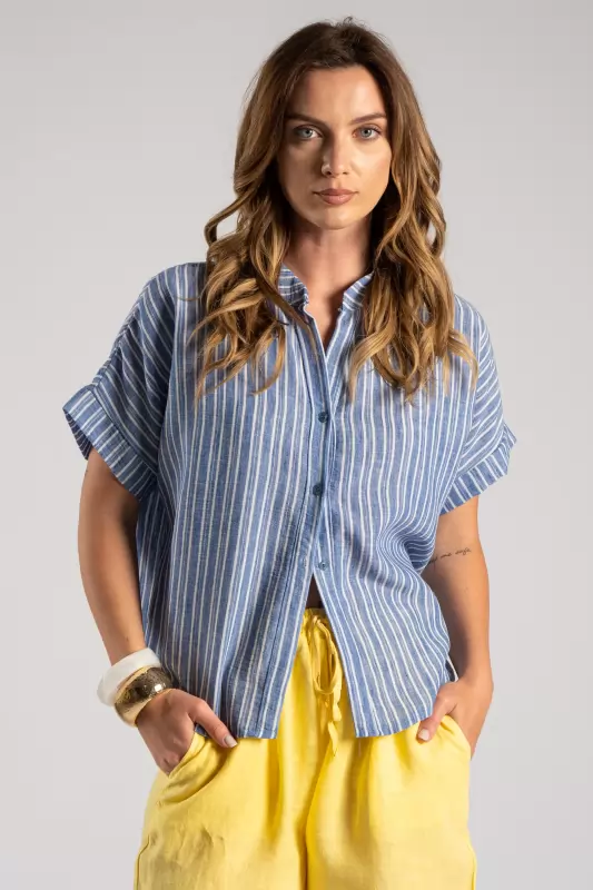 Shirt Mao Stripes