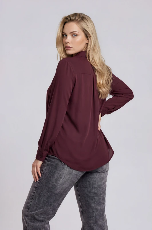 Shirt With Pleat