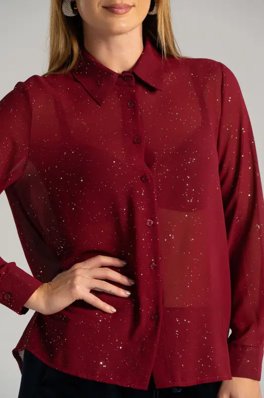 Shirt With Rhinestone Details 