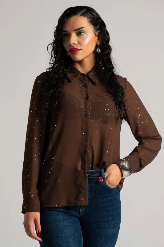 Πουκάμισο Με Στρας Λεπτομέρειες