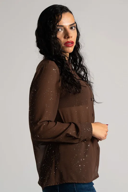 Πουκάμισο Με Στρας Λεπτομέρειες