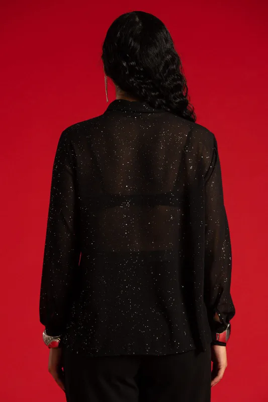 Shirt With Rhinestone Details 